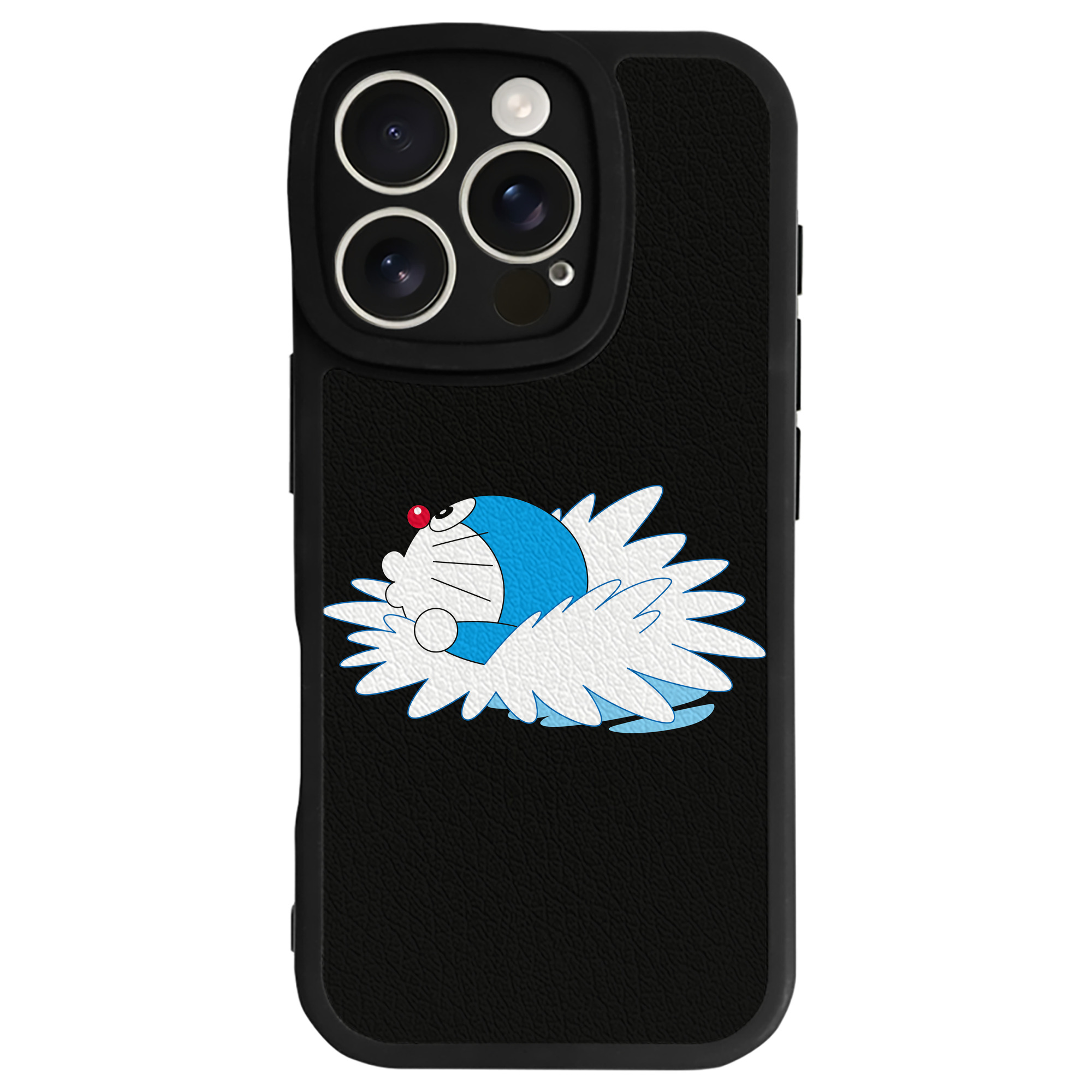 （画像用） ドラえもん Doraemon 【iPhone 16シリーズ対応】シリコンスマホケース（レザー調） 材質：シリコン